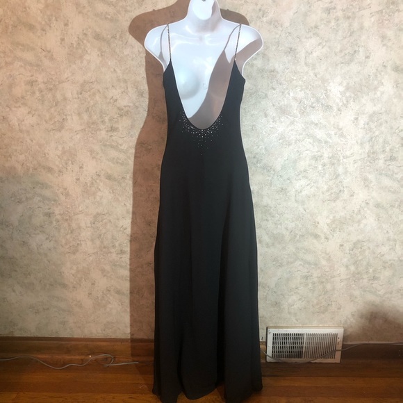 Dave & Johnny Diamond Strap Prom Gown - Picture 10 of 15
